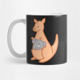 Cute Australian Kangaroo Koala Mug